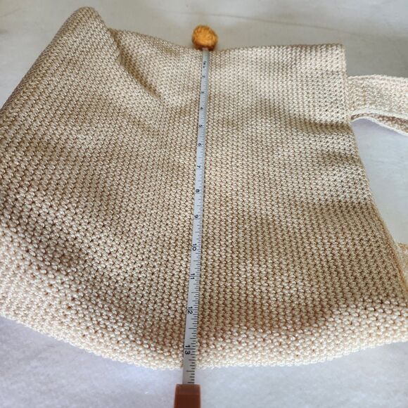 The Sak Natural Beige Handmade  Crochet Boho Casual Shoulder Bag Purse Tote - Picture 5 of 16